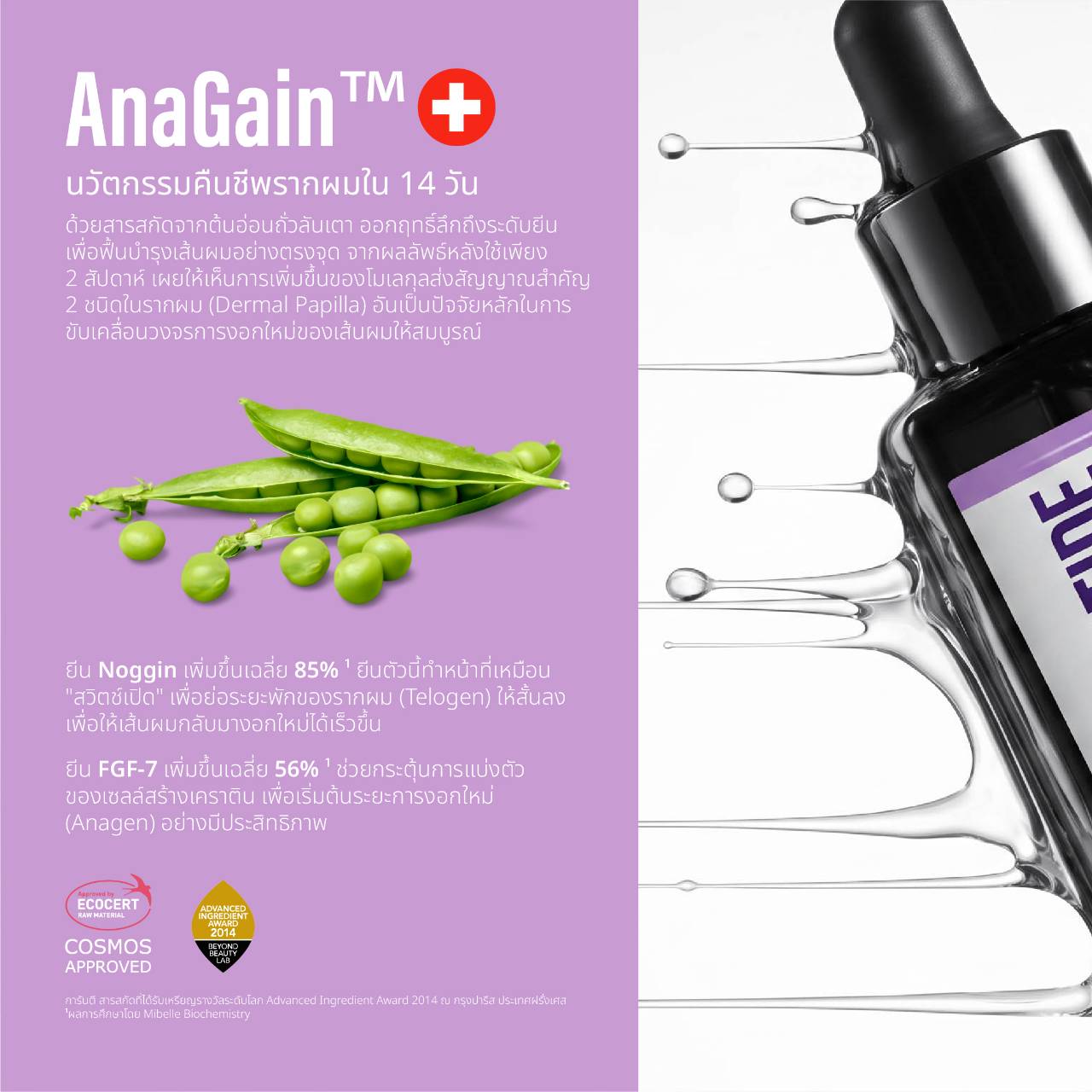 Songnaang BioPeptide Advanced Hair Thickening Serum สำหรับผมบาง